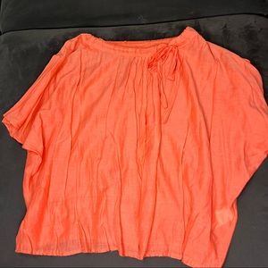Coral blouse